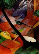 Franz Marc Deer in the Woods II, 1912 painting